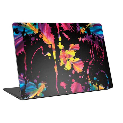 Chromatic Splatter Black Universal Laptop 16in (13 x 9.4in) Skin